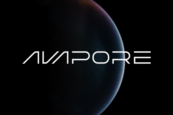 Avapore: A Futuristic Display Font That Cuts Through the Feed