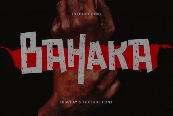 Bahaka: A Distressed Display Font for Handmade Brands