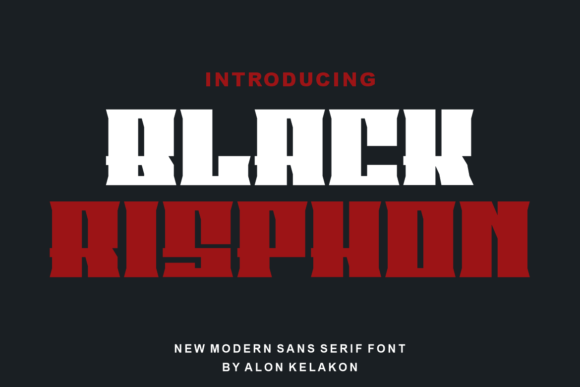 Black Risphon: A Bold Display Font for Handmade Brands