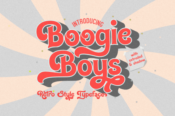 Boogie Boys: A Display Font That Makes Your Headlines Dance