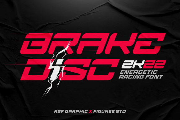 Brake Disc: A Bold Display Font for High-Energy Branding