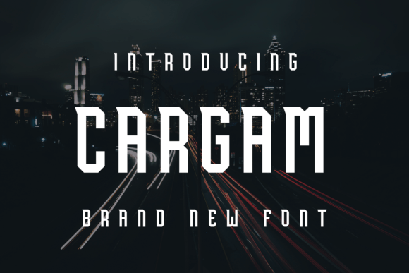 Cargam Display Font for Handmade Labels & Printables