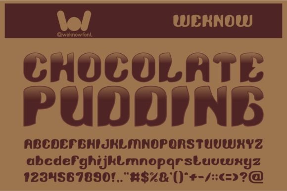 Chocolate Pudding: A Display Font for Editorial Impact