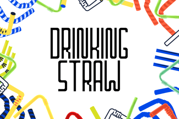 Drinking Straw Font: The Playful Display Type That Cuts Through the Feed