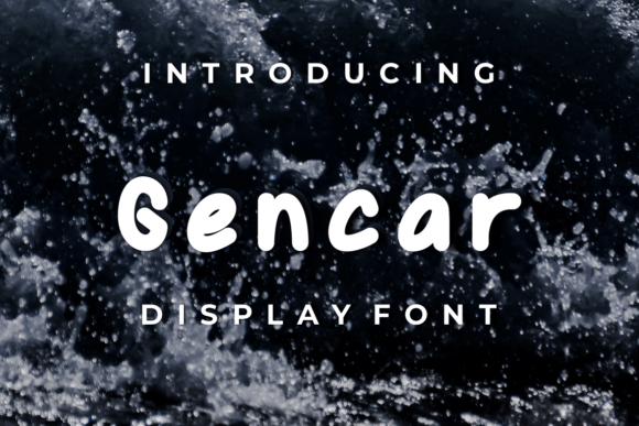 Gencar: A Display Font That Makes Your Headlines Pop