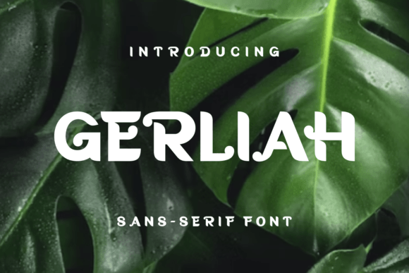 Gerliah Display Font for Handmade Labels & Printables
