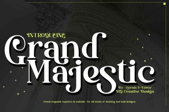 Grand Majestic: A Display Font That Elevates Handmade Products
