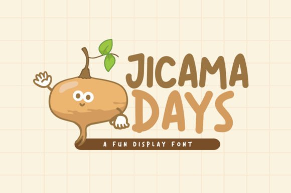 Jicama Days: A Playful Display Font for Digital Brands