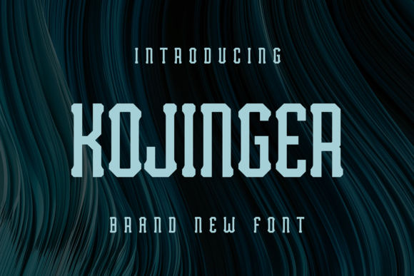 Kojinger: A Distinctive Display Font for Editorial Impact