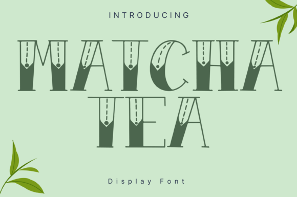 Matcha Tea Font: A Fresh, Adorable Display Typeface for Branding