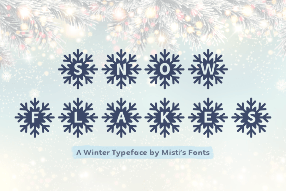 Mf Snowflakes: A Handcrafted Winter Display Font for Crafters