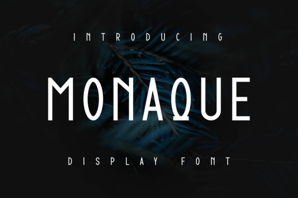 Monaque: A Display Font That Makes Handmade Products Shine