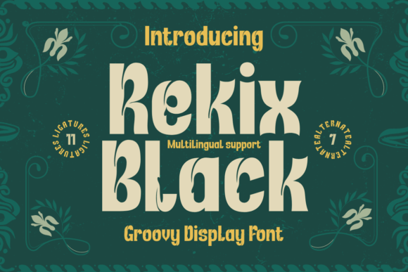Rekix Black: A Retro-Playful Display Font That Actually Works