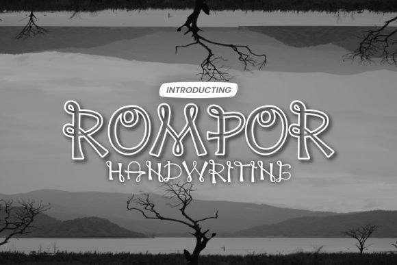 Rompor: A Sweet & Swirly Display Font for Handmade Creators