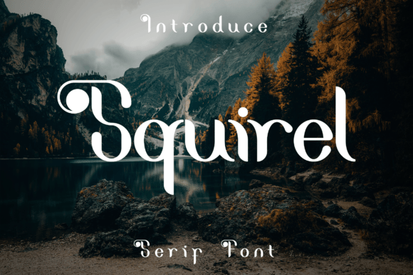 Squirel Display Font for Whimsical Handmade Designs