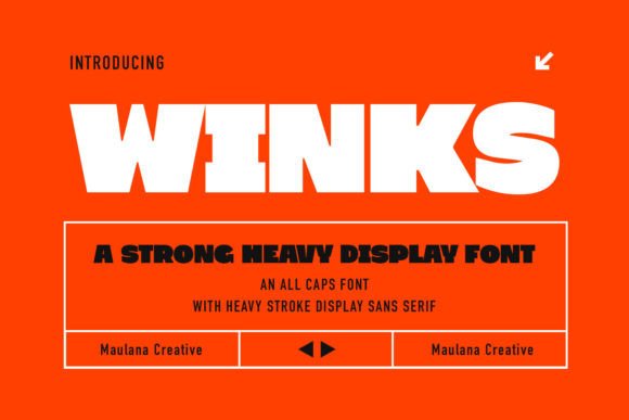 Winks: A Bold Display Font for Scroll-Stopping Marketing
